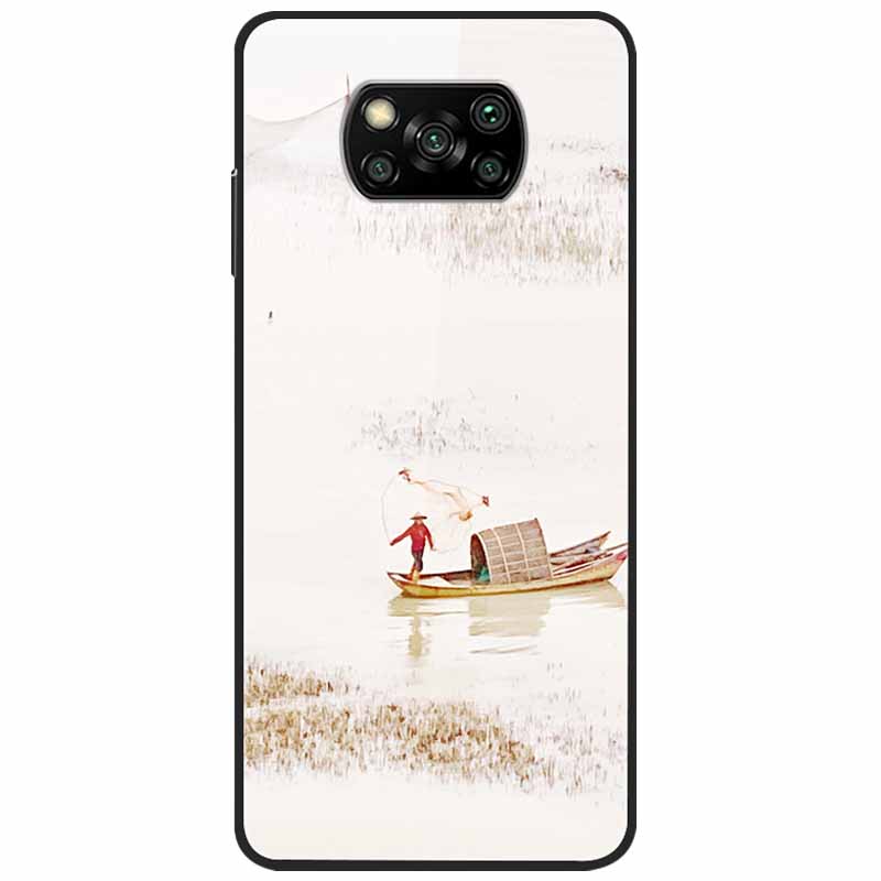 For Poco X3 Pro Case Fashion Cute Tempered Glass Luxury Coque Covers for Xiaomi Poco X3 NFC Cases PocoX3 X 3 Bumper Protector