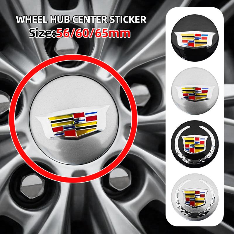 56мм 60мм 65мм Наклейка на центральную часть колеса автомобиля Наклейка на колпак диска Эмблема Для Cadillac ATS BLS CT4 CT5 CT6 CTS ESCALADE STS XLR XT5 XT6 XTS