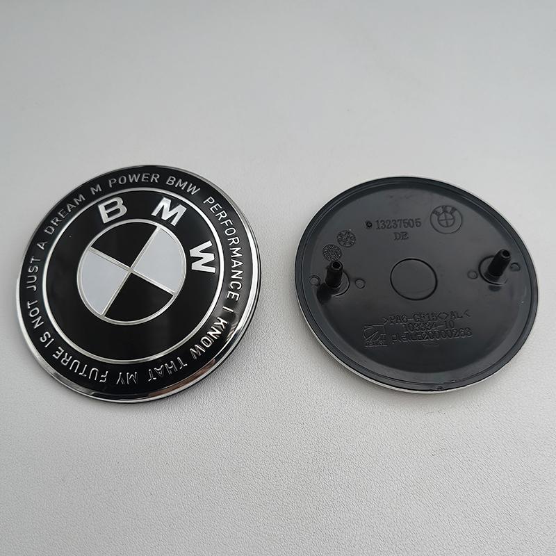 OSTB7 3d 82mm 74mm Car Front Hood Badge Bonnet Logo Rear Trunk Emblem For BMW E46 E39 E90 E36 E60 E30 E87 M2 M3 M4 M5 50th Anniversary