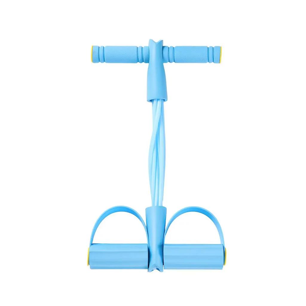 6-Tube Multi-Function Abdominal Trainer With Foot Pedal For Sit-Ups Fitness Abdominal Toning Arm Strengthening Resistance Band