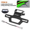 ZX-4R ZX-25R Rear License Plate Holder For KAWASAKI NINJA ZX4R ZX4RR ZX25RR Motorcycle Tail Tidy Fender Eliminator LED Light