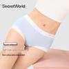 SecretWorld Women's High-Waist Cotton Boxer Briefs