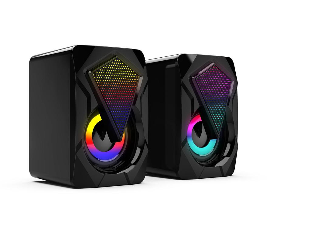 Проводные компьютерные колонки Mini USB с сабвуфером для настольного компьютера, ноутбука и мобильного телефона