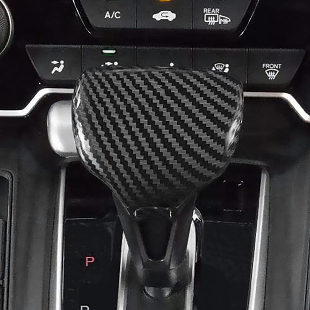 Inner Gear Shift Knob Decor Cover Trim Carbon Fiber For Honda CR-V CRV 2017-2024