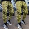 Men's Spring and Fall Work Pants High Waist Straight Printed Micro Elastic Casual Pants