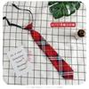 Small Tie Male and Female Students College Style Lazy Plaid Harajuku Trend Japanese JK Uniform
