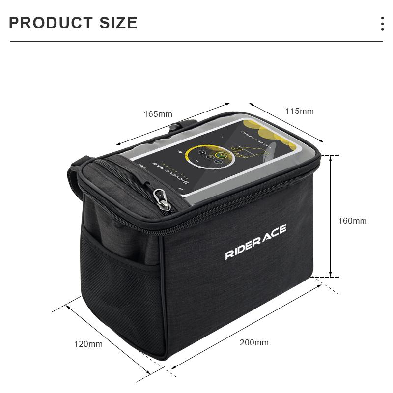 Сумка на руль велосипеда с сенсорным экраном, сумка на руль велосипеда, термомногофункциональная, портативная, для езды на велосипеде на открытом воздухе