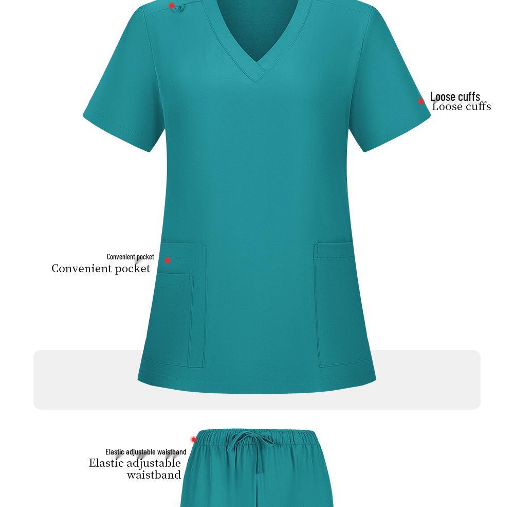 Autumn Unisex Spa & Salon Scrub Suit - Sweat-Absorbing, Heat-Dissipating Clinic Uniform