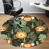 1pc Tropical Monkey Office Round Area Rug, Under Office Chairs Bedroom Living Room Home Decor, Room Deco