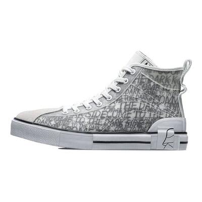 Классические повседневные высокие скейт-кеды Li Ning Star Wars Collaboration для женщин, серые и белые AGCR182-1