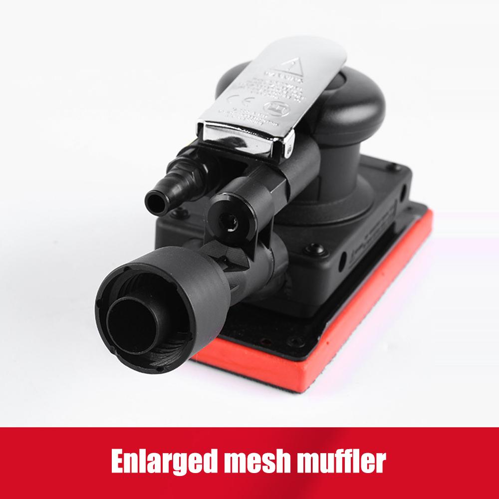 Мини-эксцентриковый пневматический шлифовальный станок с основанием 90x175 мм, самопылесос, высокоскоростной пневматический шлифовальный станок