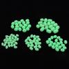 Cylindrical Soft Green Luminous Anti-Crash Stop Beads Rock Fishing Lure Accessories