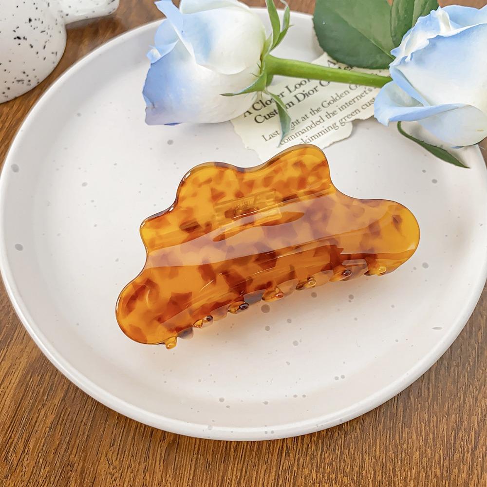 Заколка для волос в форме облака, однотонная черепаховая заколка для волос, когти для путешествий