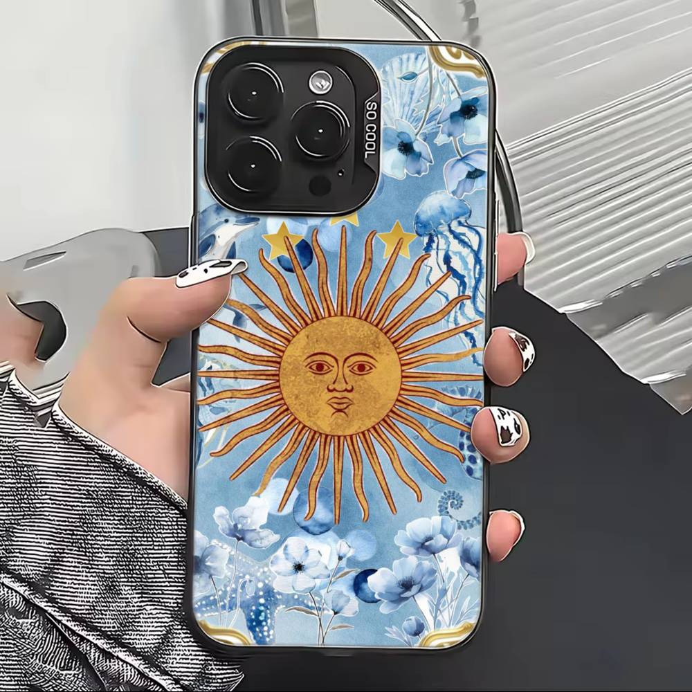 Флаг поддержки футбола Аргентины Чехол для телефона Для iPhone 17,16,15,14,13,12,11 Plus,Pro Max,XS,Цветной Посеребренный Внутренний Чехол