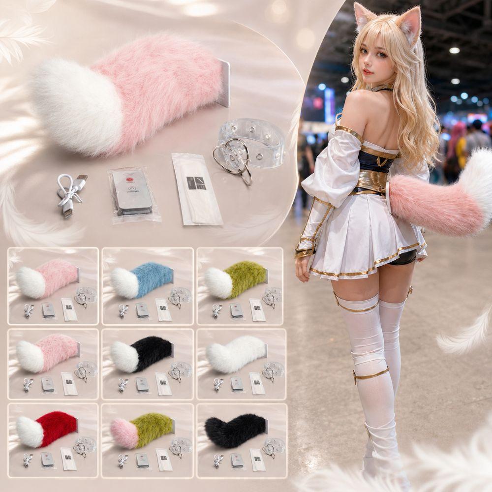 Voice Control Role-playing Belt Plush Electric Tail Halloween Cosplay Performances, Etc