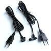 90° L-Shaped Euro 2-Pin Plug Power Cord for Milk Warmer, Tea Brewer, Kettle, Water Heater, Nail Art Machine, Desk Lamp
