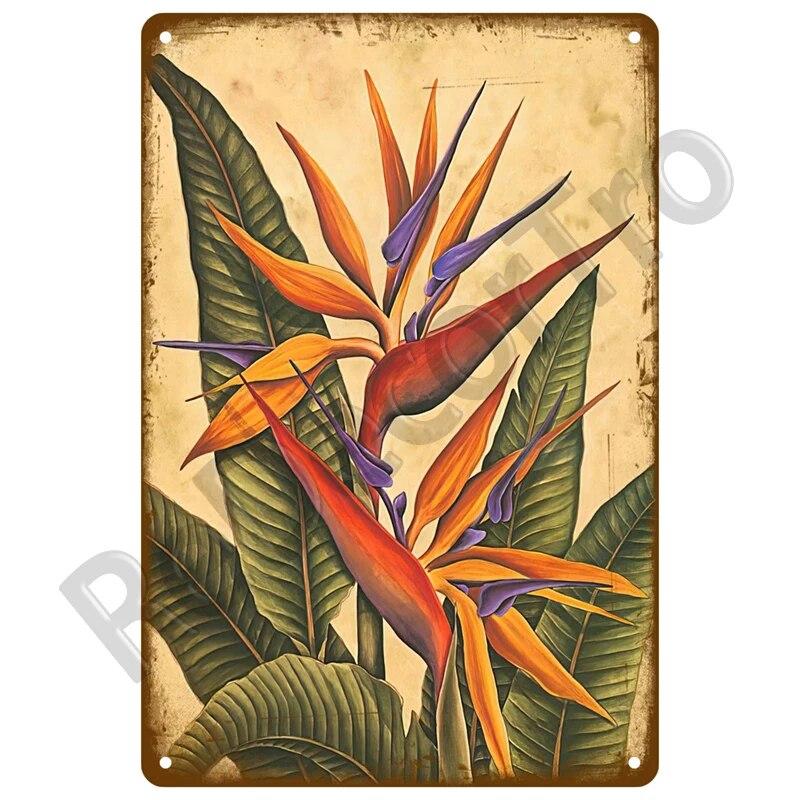 Gardening Flowers Vintage Metal Sign Funny Plants Retro Sign Home For Garden Outdoor Wall Decor Home Sweet Tin Sign Farm Birds