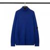 Mens Winter Casual Knit Sweater With Stand Collar Half Zip Loose Fit Wool Blend Youth