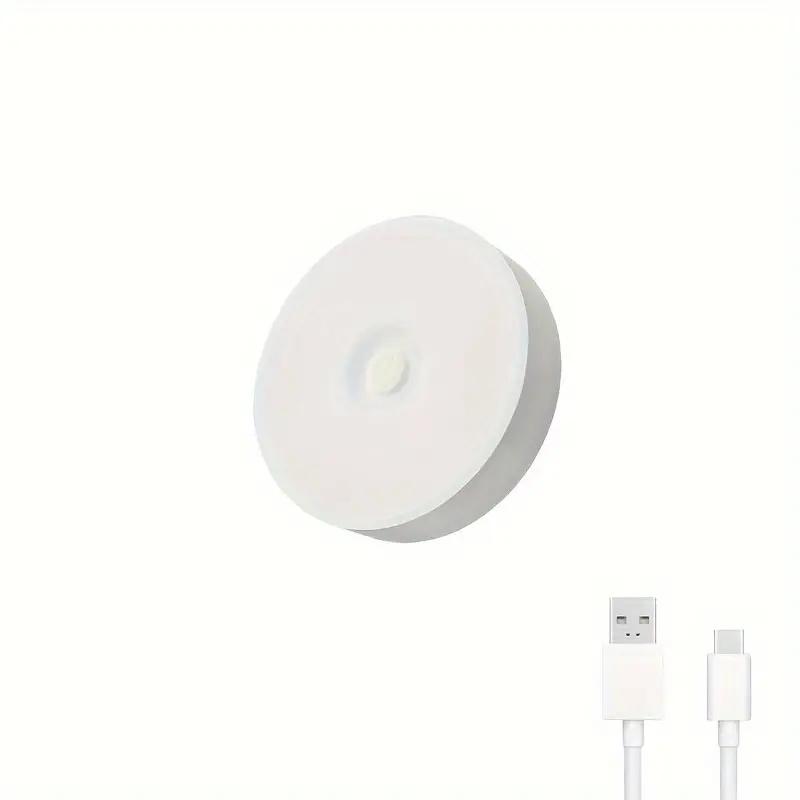 3 шт. Светодиодные ночники 3 цвета USB перезаряжаемые кнопочные магнитное крепление аварийное освещение прикроватная тумбочка свет для шкафа