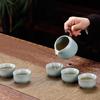 Bafangli Fish Leaping Dragon Gate 10-Piece Celadon Tea Set
