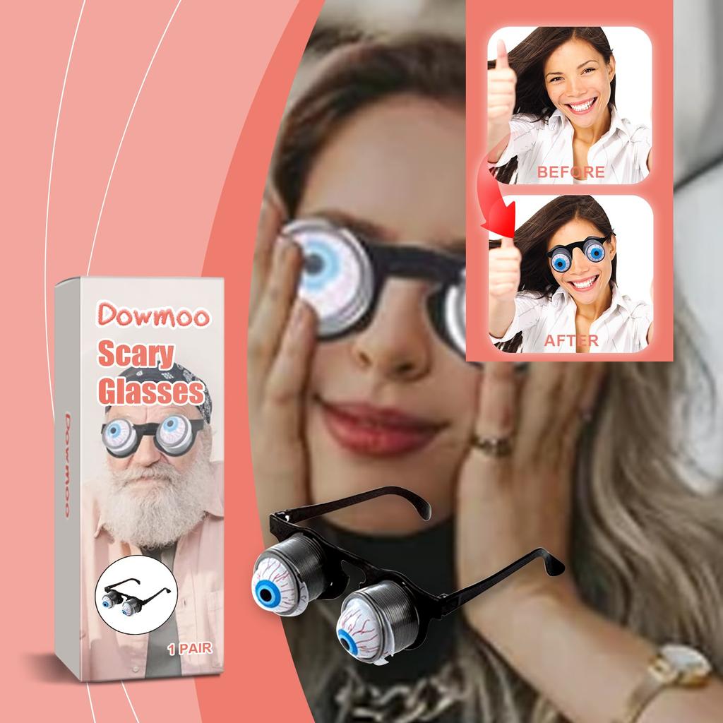 Смешные очки Хэллоуин Страшные очки для глаз Веселые весенние очки для глаз Очки с отвисающими глазами Солнцезащитные очки для костюмированной вечеринки Подарочные очки для глаз