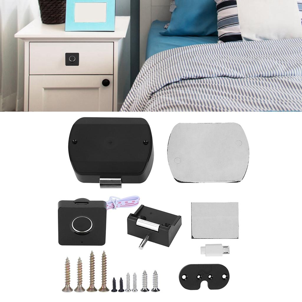 Intelligent Fingerprint Lock Smart Electric Drawer Cabinet Lock for Home Office Wardrobe Furniture