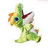 Playful Green Dinosaur Puppet Stuffed Toy Movable Mouth Interactive Kids Gift 195F