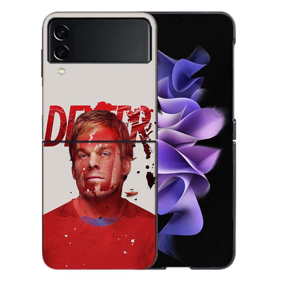 Чехол для телефона Декстер Морган из сериала Для Samsung Z Flip 6 7 5G Galaxy Z Flip 5 4 3 5G Чехлы Ударопрочный Жесткий Чехол ТПУ
