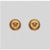 Б/у Новые серьги-гвоздики Versace Золотые Унисекс