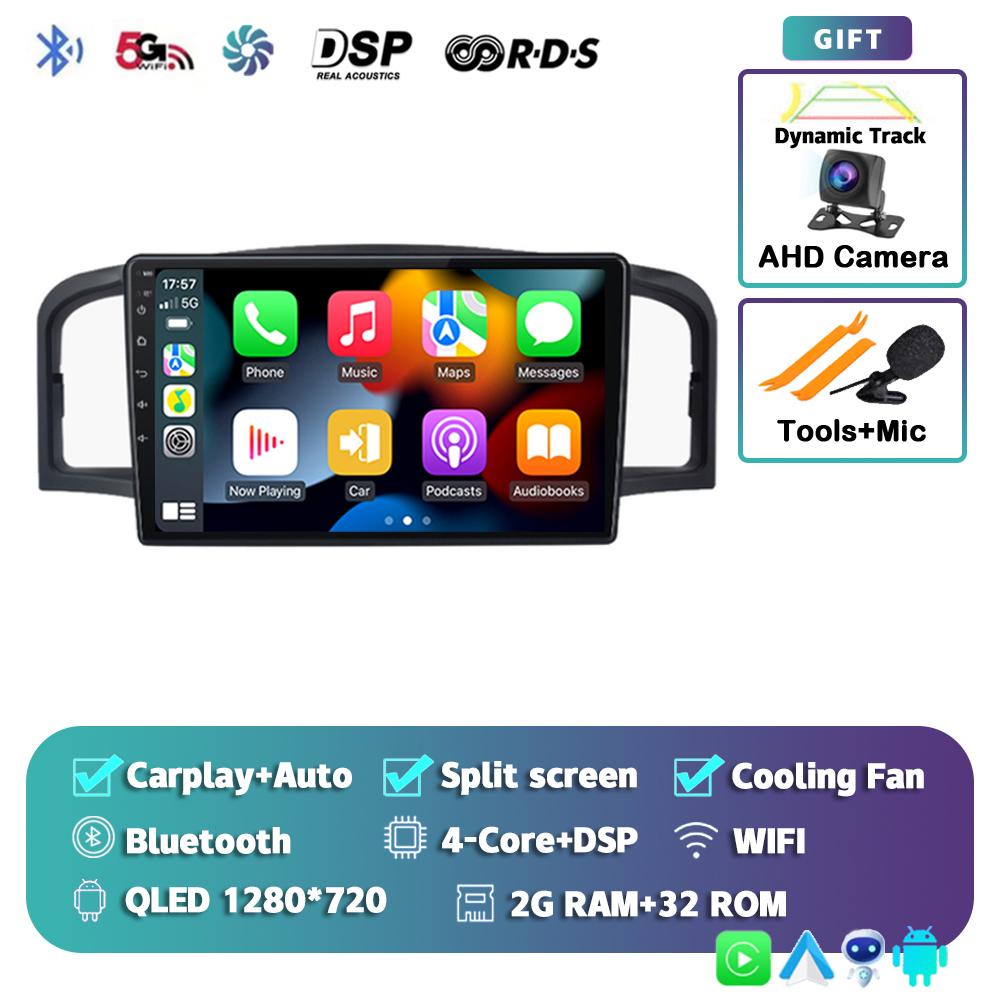 Android 14 Carplay Автомагнитола для Lifan 620 / Solano Навигация GPS Мультимедиа Видеоплеер 2din DVD Стерео Аудио 360 Камера
