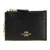 [Coach] Кошелек для монет Женский Распродажа Кейс для монет Кейс для карт Кейс для проездного Брелок Кожаный Бренд 88208 88250 Мини Тонкий MINI SKINNY Кейс для удостоверения личности COACH (черный)