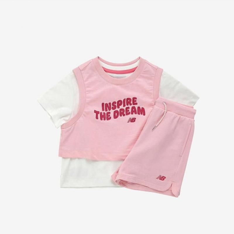 New Balance Набор из 3 предметов: майка с коротким рукавом Half Club Kids Nbgc NK9ye2805g 25