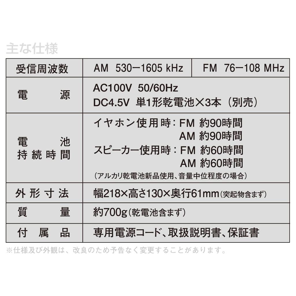 Ohm Electric Radio Silver Width X Height 13 X Depth 21.8 6.1cm