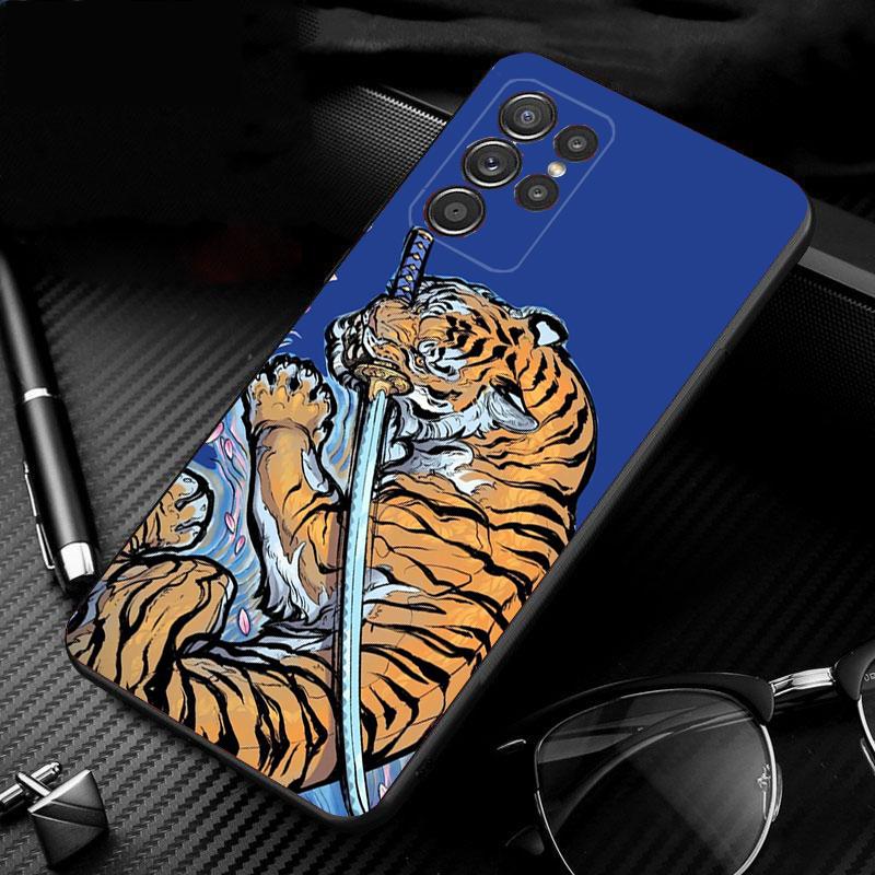 Японский тигр Арт Чехол для телефона Для Samsung Galaxy S25 S24 S23 S22 S21 Ultra S24 S23 S22 S21 S25 Plus S24 S20 FE