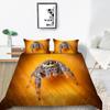 3D Spider Pattern Luxury Home Bedding Set Full Size Quilt Cover and Pillowcase 2 or 3 Insect Print Washable and Comfortable Bedding