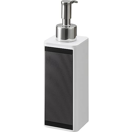 Yamazaki Tower Magnetic Kitchen Dispenser, White, Approx. W5.5 x D7.5 x H19.5cm, Floating Storage for Dishwashing Detergent Refill Bottles, 3681