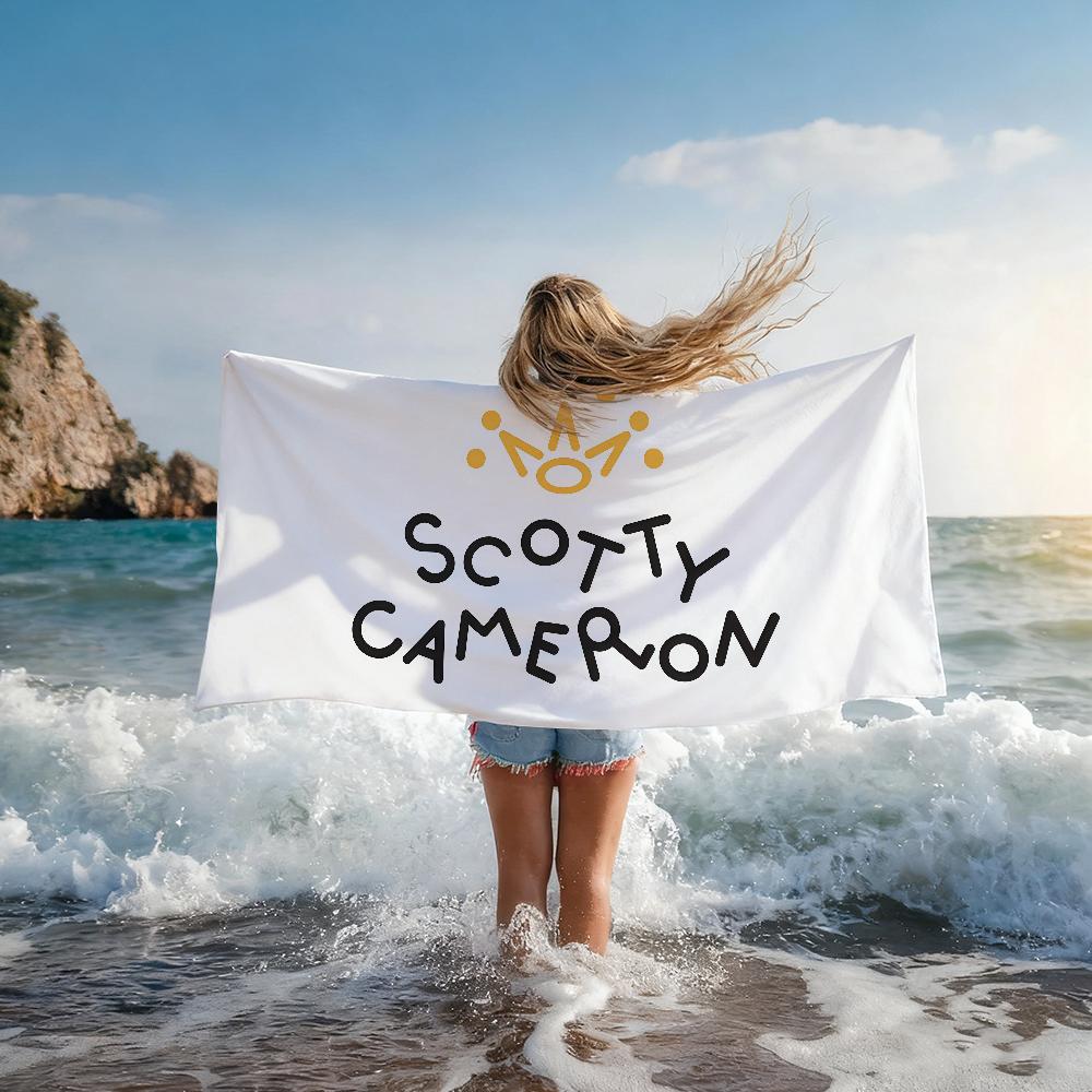 Модное полотенце с принтом S-Scotty C-Cameron, быстросохнущее, пляжное, подходит для бассейнов, кемпинга, йоги и спортзала