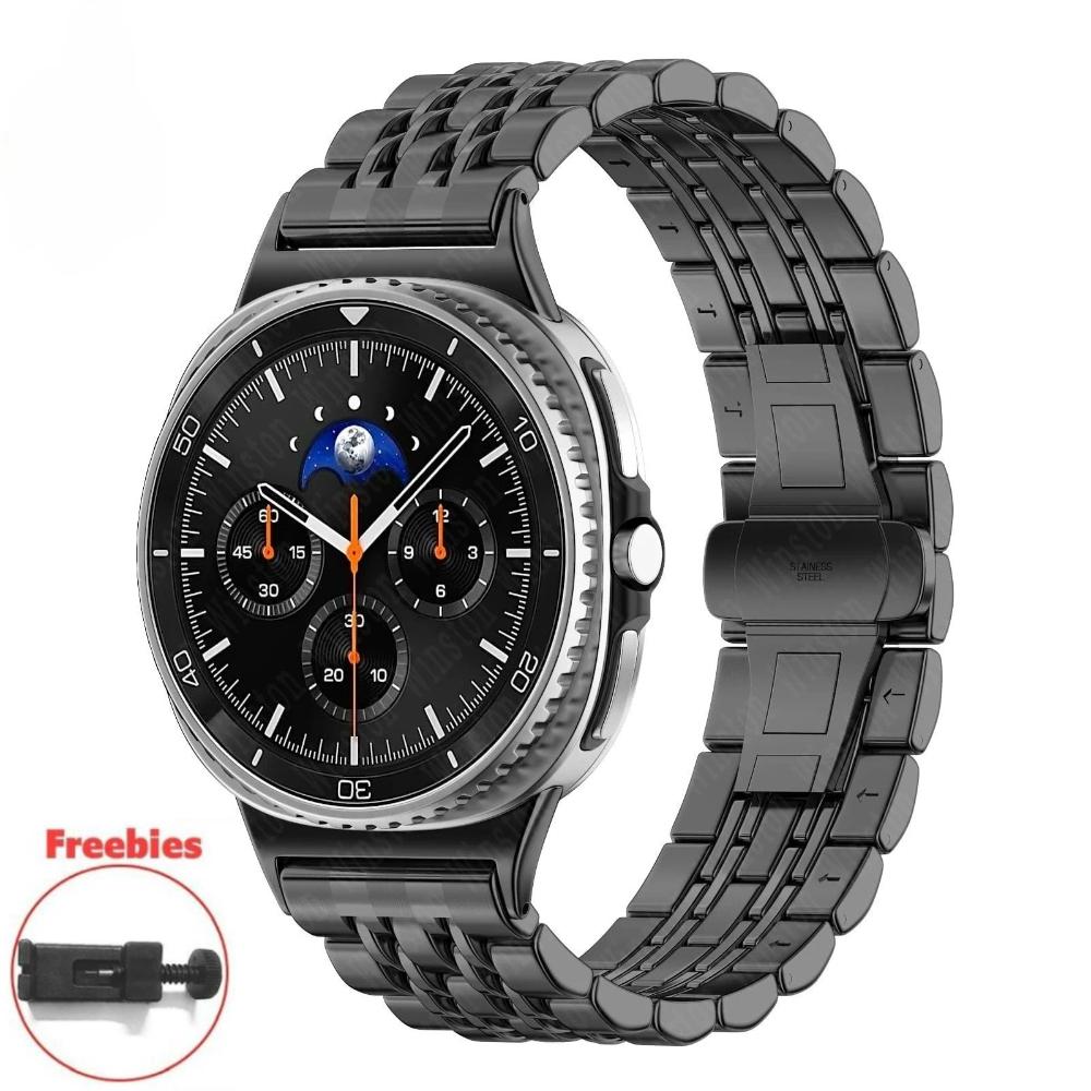 Для Samsung Galaxy Watch 8 40/44 мм 8 Classic 46 мм Металлический браслет для Galaxy Watch Ultra 2024/2025 47 мм Ремешок из нержавеющей стали