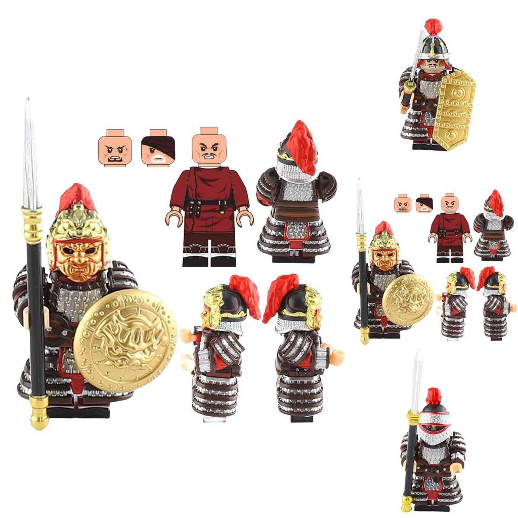 Антикварная фигурка солдатика, игрушка из АБС-пластика, набор строительных блоков для самостоятельной сборки, неэлектрическая, размер 4,5 см