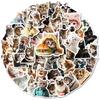 50 Kittens Collection Stickers Expression Pack Personality Creative Ins Wind Electric Vehicle Helmet Decorative Stickers