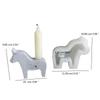 Horse Shape Candlestick Silicone Mold DIY Concrete Cement Plaster Animal Candle Holder Molds Epoxy Resin Candle Stand