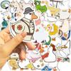 50Pcs Cartoon Duck Waterproof Graffiti Sticker Aesthetic Decorative Luggage Laptop Cup Phone Fridge Scrapbook Kid Stickers