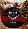 Chevrolet Corvette Pattern Round Rug, Indoor/Outdoor Mat, for Picnic, Gameroom, Bedroom, Office, Living Room, Home Decor Carpet, Birthday Gift