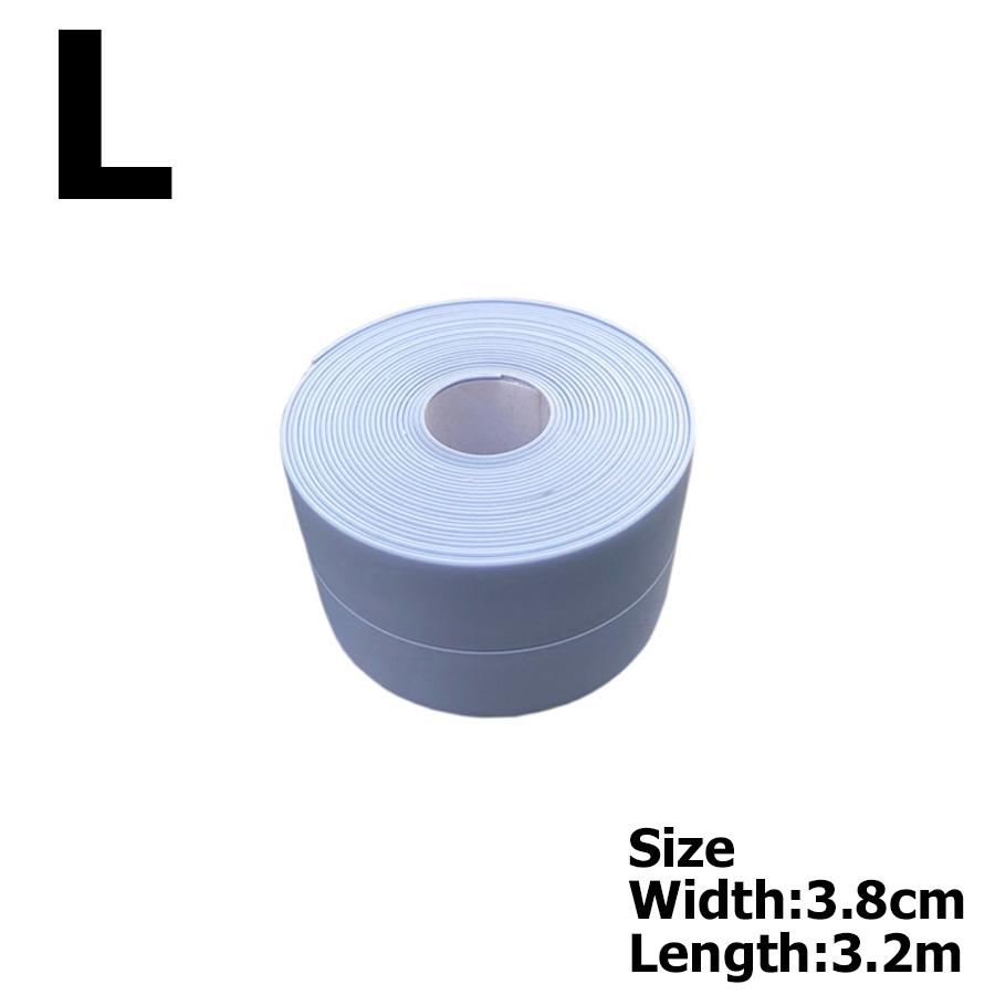 6Colors Bathroom Anti-mold Tape 3.2m 2 Sizes Available Kitchen Waterproof Sealing Tape Bathroom Toilet Wall Corner Line Tape