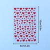 3D Black White Red Heart Villain Valentine'S Day Nail Art Stickers Nail Diy Colorful Nail Decals Nail Art Accessories