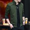 Spring and Autumn New Men's Youth Washed Jacket Korean Style Slim Cotton Casual Outerwear