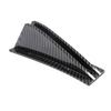 4Pcs Universal ABS Car Modified Rear Bumper Diffuser Spoiler Carbon Fiber Look