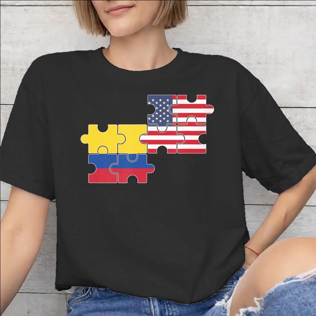 Colombia Flag Merch Unisex T Shirt Cotton Tee Graphic Print Tshirt Clothes