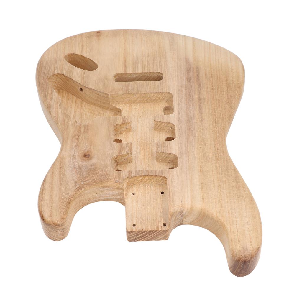 Unfinished Guitar Body for SSH Style Pre Drilled Holes Paulownia Wood Electric Guitar Body for DIY M