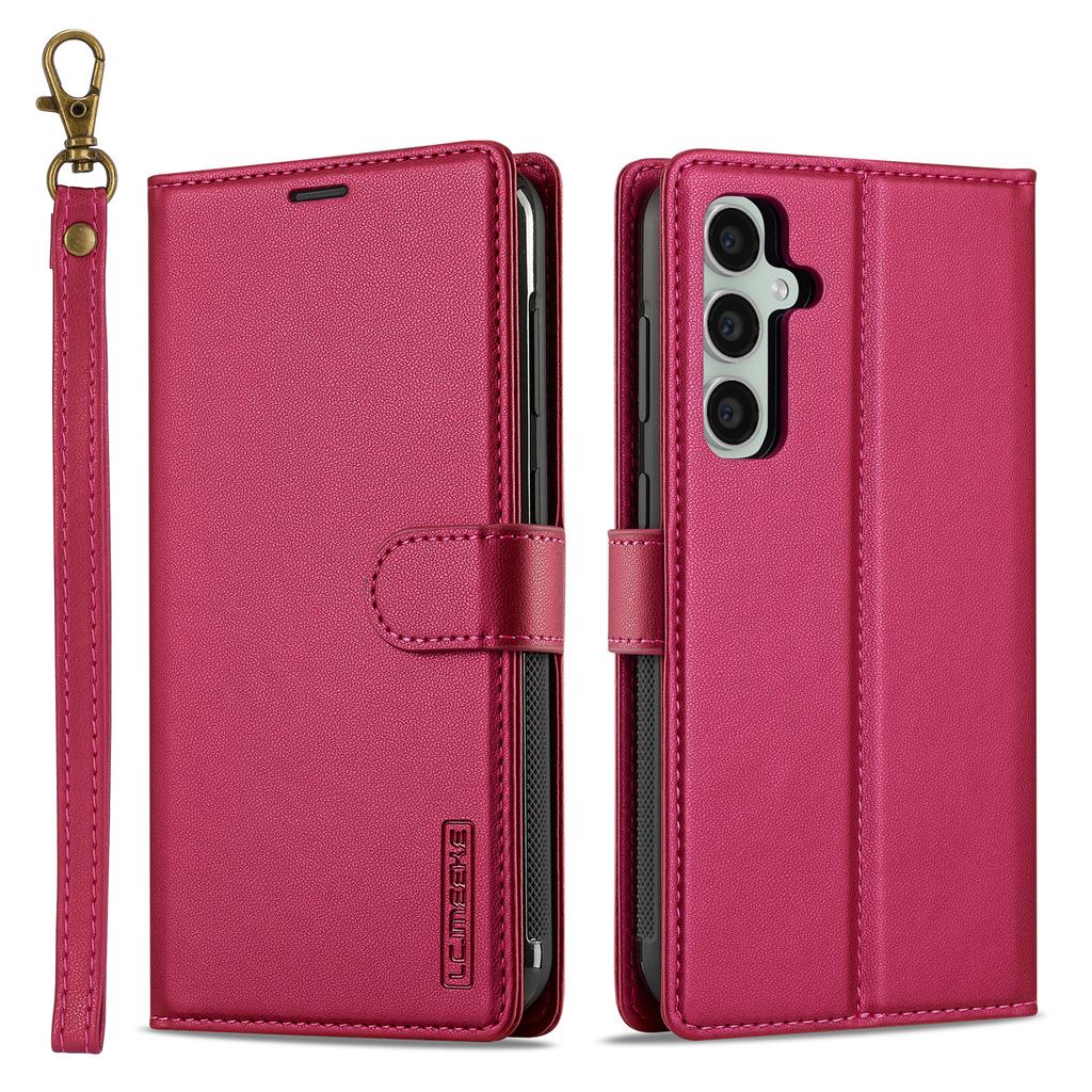 LC.IMEEKE L2 Series for Samsung Galaxy A17 5G Case PU Leather Wallet Detachable Magnetic Phone Cover